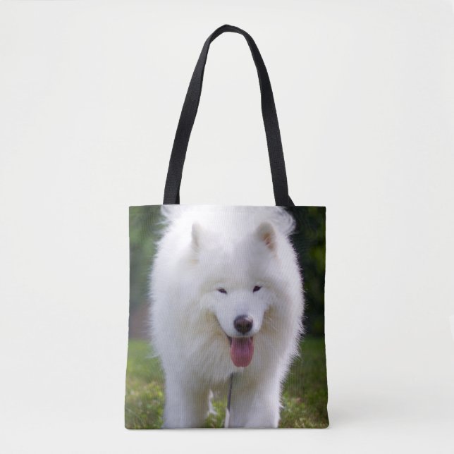 Glückliches Floofer Ty - ganz über Taschen-Tasche (Vorderseite)