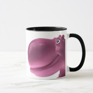 Glückliches Flusspferd-Rosa Tasse