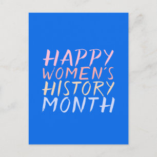 GLÜCKLICHES FRAUENGESCHICHTE MONAT POSTKARTE