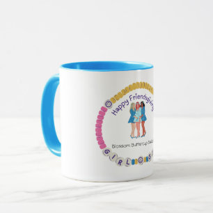 Glückliches Friendsgiving-Mädchen-Gang-Freundschaf Tasse
