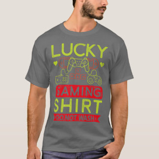 Glückliches Gaming-Shirt nicht Wash Video Game Pla T-Shirt