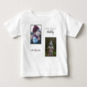 GLÜCKLICHES GEBURTSTAG DADDY BABY SCHLIESST CUSTOM BABY T-SHIRT