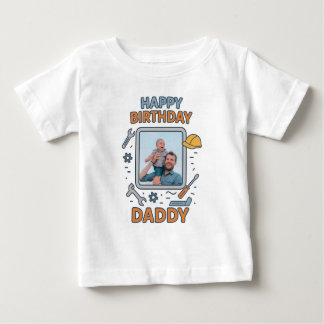 GLÜCKLICHES GEBURTSTAG DADDY BABY SCHLIESST CUSTOM BABY T-SHIRT