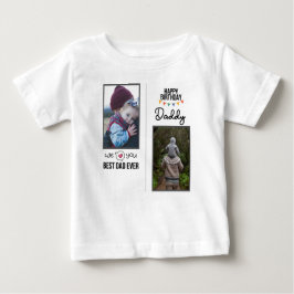 GLÜCKLICHES GEBURTSTAG DADDY BABY SCHLIESST CUSTOM BABY T-SHIRT