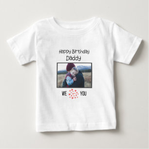 GLÜCKLICHES GEBURTSTAG DADDY BABY SCHLIESST CUSTOM BABY T-SHIRT