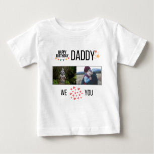 GLÜCKLICHES GEBURTSTAG DADDY BABY SCHLIESST CUSTOM T-SHIRT