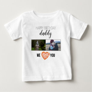 GLÜCKLICHES GEBURTSTAG DADDY BABY SCHLIESST CUSTOM T-SHIRT