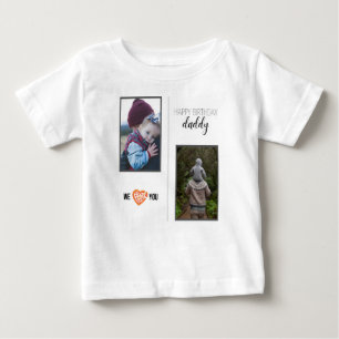 GLÜCKLICHES GEBURTSTAG DADDY BABY SCHLIESST CUSTOM T-SHIRT