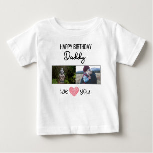 GLÜCKLICHES GEBURTSTAG DADDY BABY SCHLIESST CUSTOM T-SHIRT