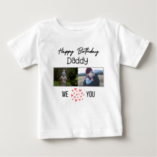 GLÜCKLICHES GEBURTSTAG DADDY BABY SCHLIESST CUSTOM T-SHIRT