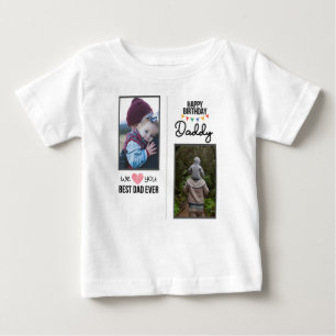 GLÜCKLICHES GEBURTSTAG DADDY BABY SCHLIESST CUSTOM T-SHIRT