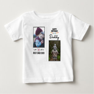 GLÜCKLICHES GEBURTSTAG DADDY BABY SCHLIESST CUSTOM T-SHIRT