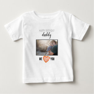 GLÜCKLICHES GEBURTSTAG DADDY BABY SCHLIESST CUSTOM T-SHIRT