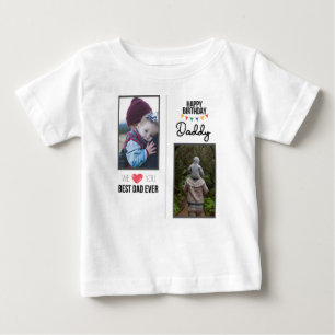 GLÜCKLICHES GEBURTSTAG DADDY BABY SCHLIESST CUSTOM T-SHIRT