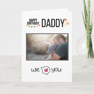 GLÜCKLICHES GEBURTSTAGES DADDY CARD CUSTOM FOTO UN KARTE