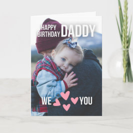 GLÜCKLICHES GEBURTSTAGES DADDY CARD CUSTOM FOTO UN KARTE