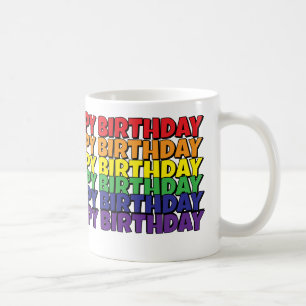 GLÜCKLICHES GEBURTSTAGES KAFFEE-TASSE KAFFEETASSE