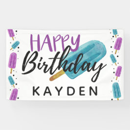 GLÜCKLICHES GEBURTSTAGSDekor des Kid's Summer Ice Banner