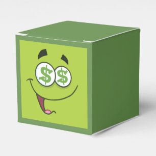 Glückliches Geld Emoji Geschenkschachtel