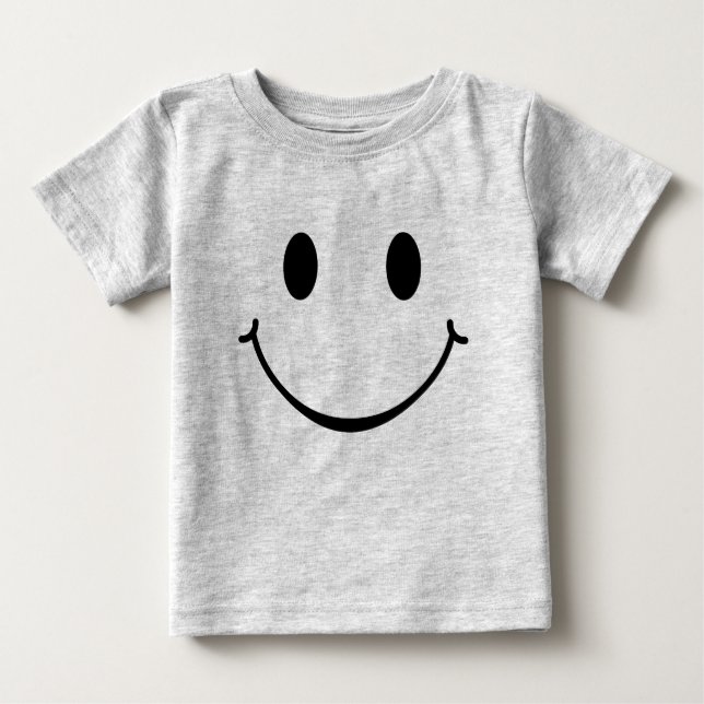 Glückliches Gesicht Baby T-shirt (Vorderseite)