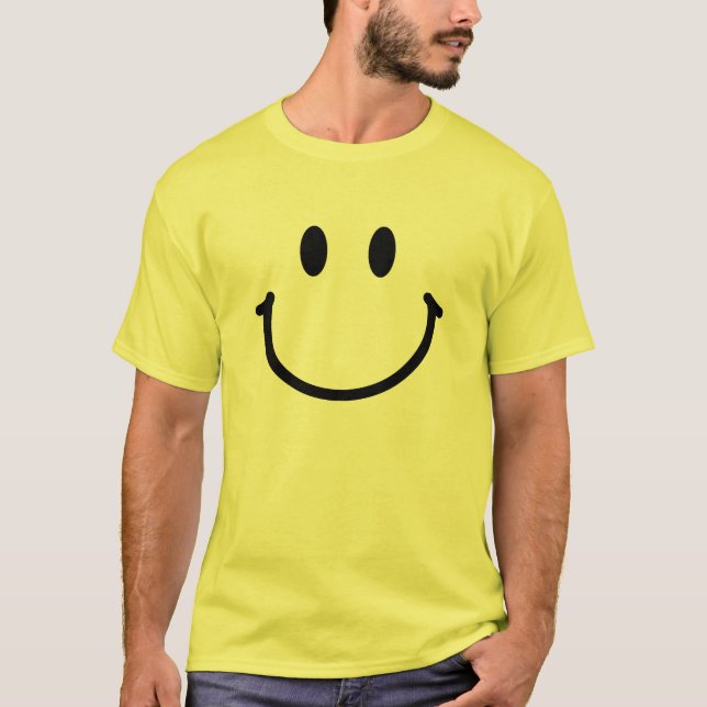 Glückliches Gesicht Basic T-Shirt (Vorderseite)