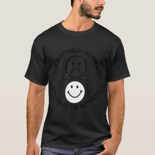 Glückliches Gesicht Design für Rentner-Enthusiaste T-Shirt