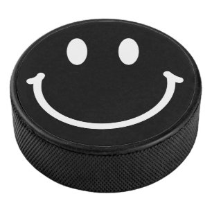 Glückliches Gesicht Eishockey Puck