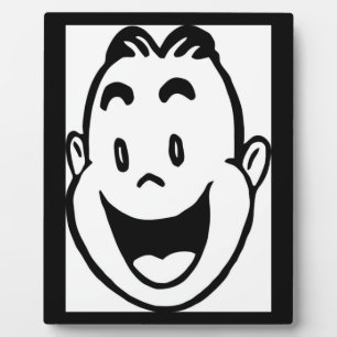 GLÜCKLICHES GESICHT FOTOPLATTE