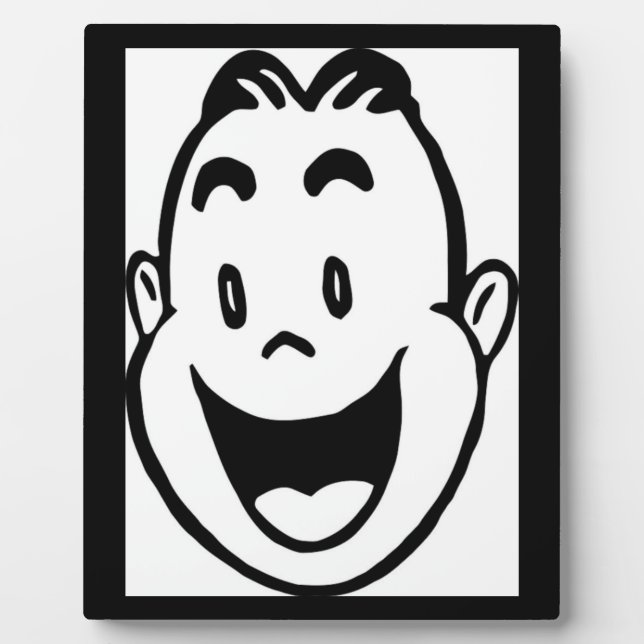 GLÜCKLICHES GESICHT FOTOPLATTE (Vorderseite)