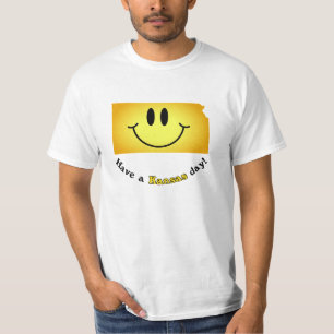 Glückliches Gesicht - haben Sie einen Kansas-Tag! T-Shirt