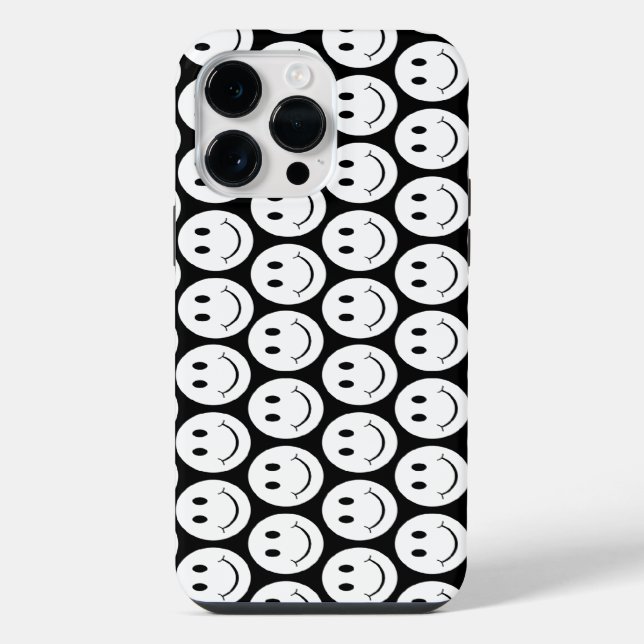 Glückliches Gesicht iPhone Hülle (Rückseite)
