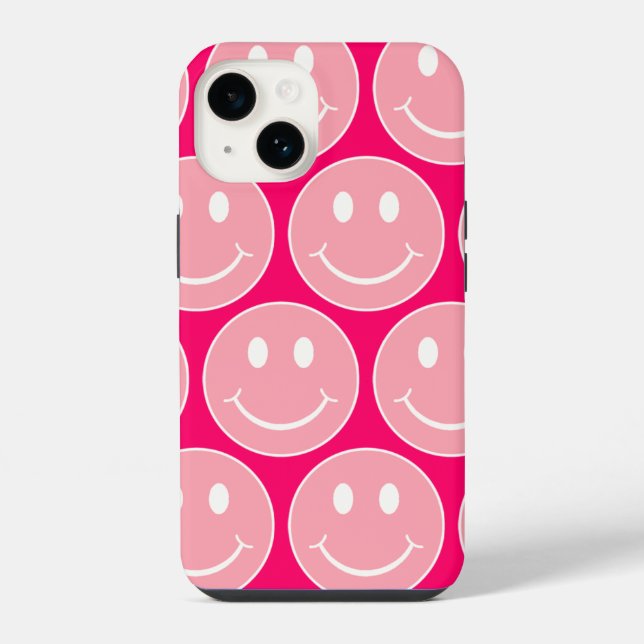 Glückliches Gesicht iPhone Hülle (Rückseite)