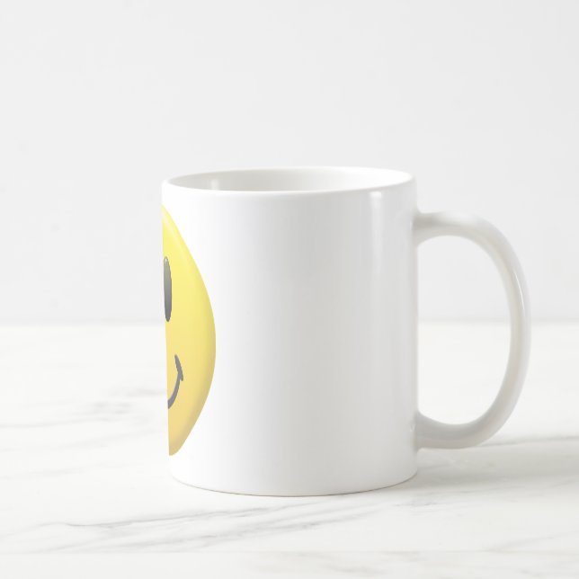 Glückliches Gesicht Kaffeetasse (Rechts)