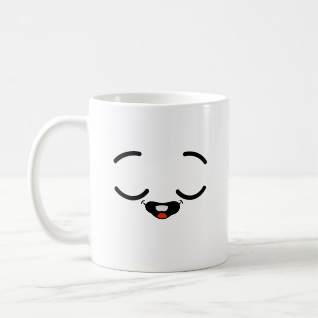 glückliches Gesicht Kaffeetasse (Links)