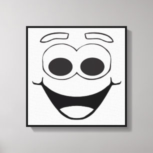 GLÜCKLICHES GESICHT LEINWANDDRUCK