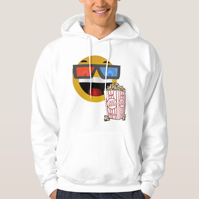 Glückliches Gesicht, Popcorn Hoodie 🌽 😁 (Vorderseite)
