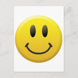 Glückliches Gesicht Postkarte