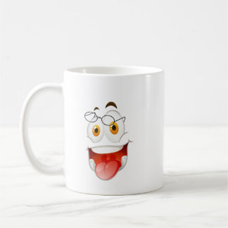 Glückliches Gesicht Tasse, Lustiges Gesicht, Glück Kaffeetasse