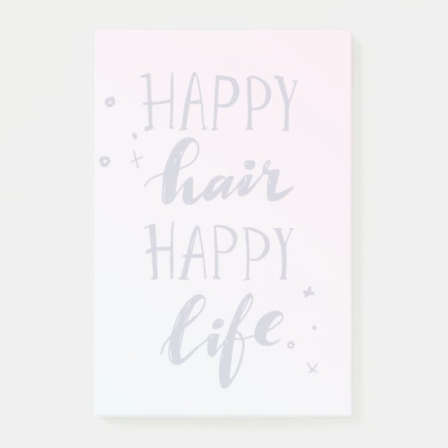 glückliches glückliches Leben Post-it Klebezettel (Vorderseite)