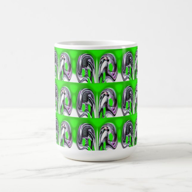 Glückliches Grün Kaffeetasse (Mittel)