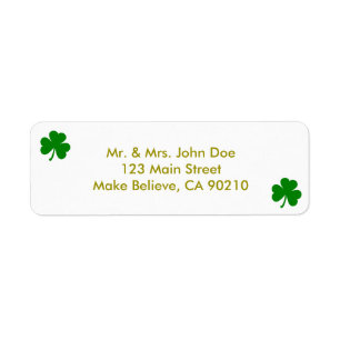 Glückliches Grün St. Patrick's Day Irisches Kleebl