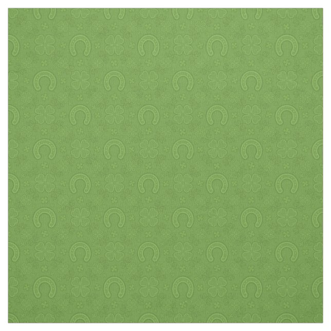 Glückliches grünes Ikonen-Muster Stoff (Muster)