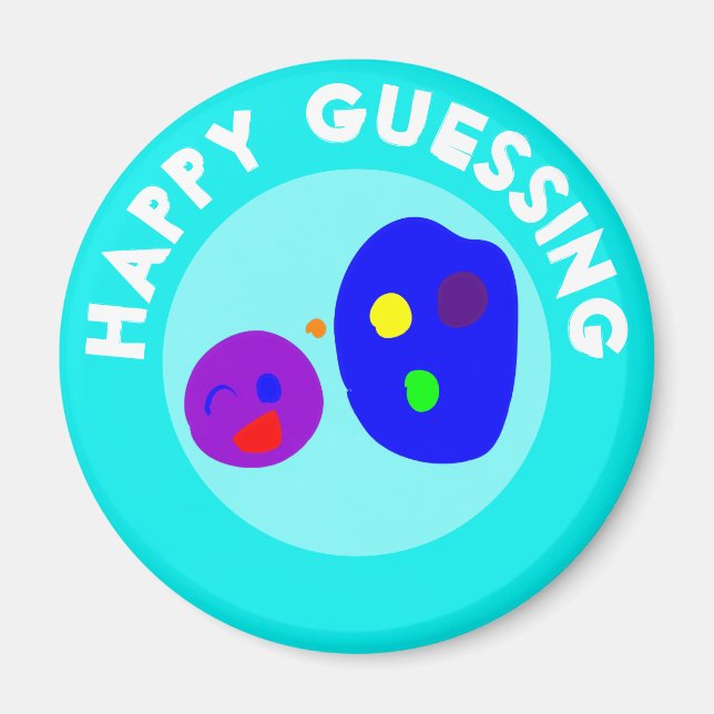 GLÜCKLICHES GUESSEN MAGNET (Vorne)