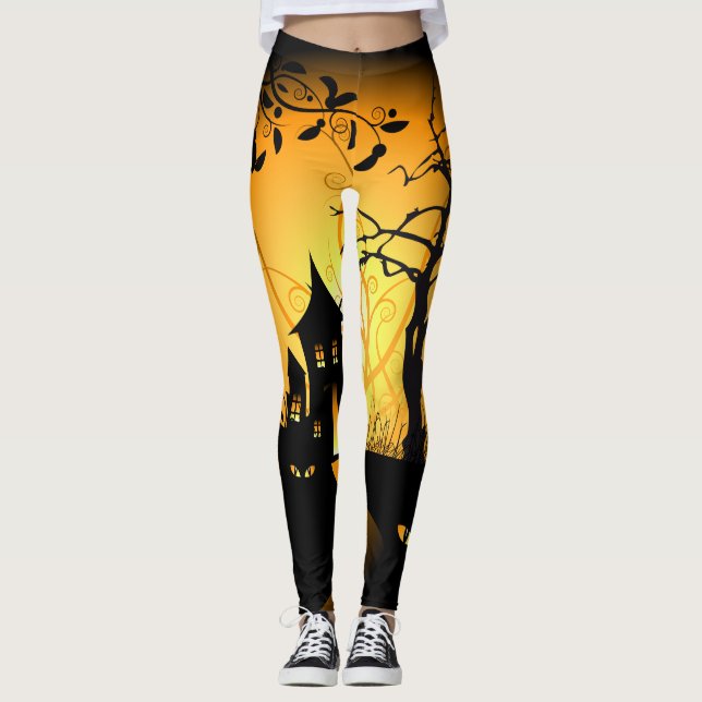 Glückliches Halloween 12 Leggings (Vorderseite)