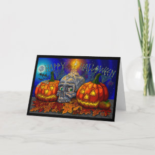 Glückliches Halloween "24 - Grußkarte Karte