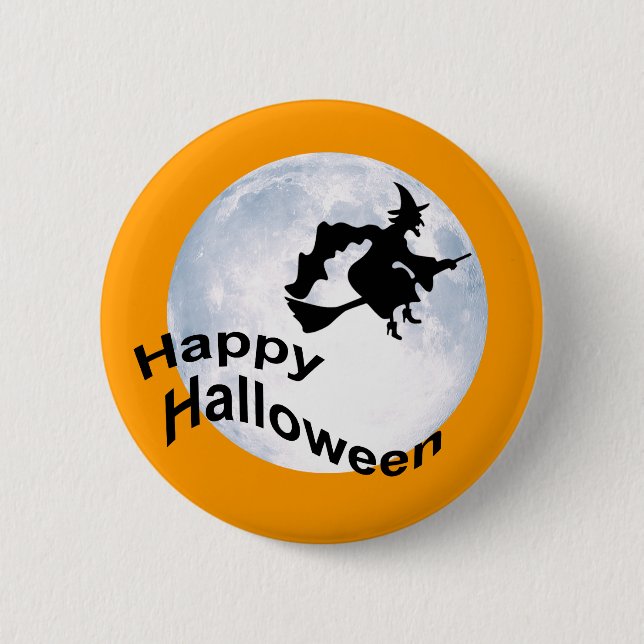 Glückliches Halloween-Abzeichen Button (Vorderseite)