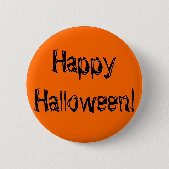 Glückliches Halloween! Button (Vorderseite)
