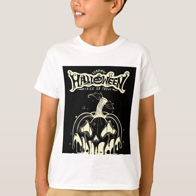 glückliches halloween-design  T-Shirt (Vorderseite)