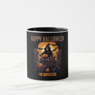 Glückliches Halloween für Backstein, Kürbisse Tasse