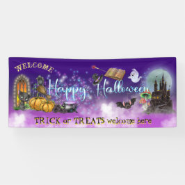 Glückliches Halloween für Kindertrick oder Treads Banner